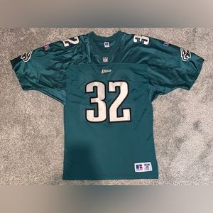 Vintage Philadelphia Eagles #32 white Russell Jersey Size 44 AUTHENTIC RARE NFL